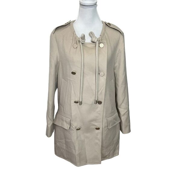 Max Mara Double Breasted Chunky Ties Blazer Wool Angora Rabbit Women’s Size US 6 - Picture 2 of 16